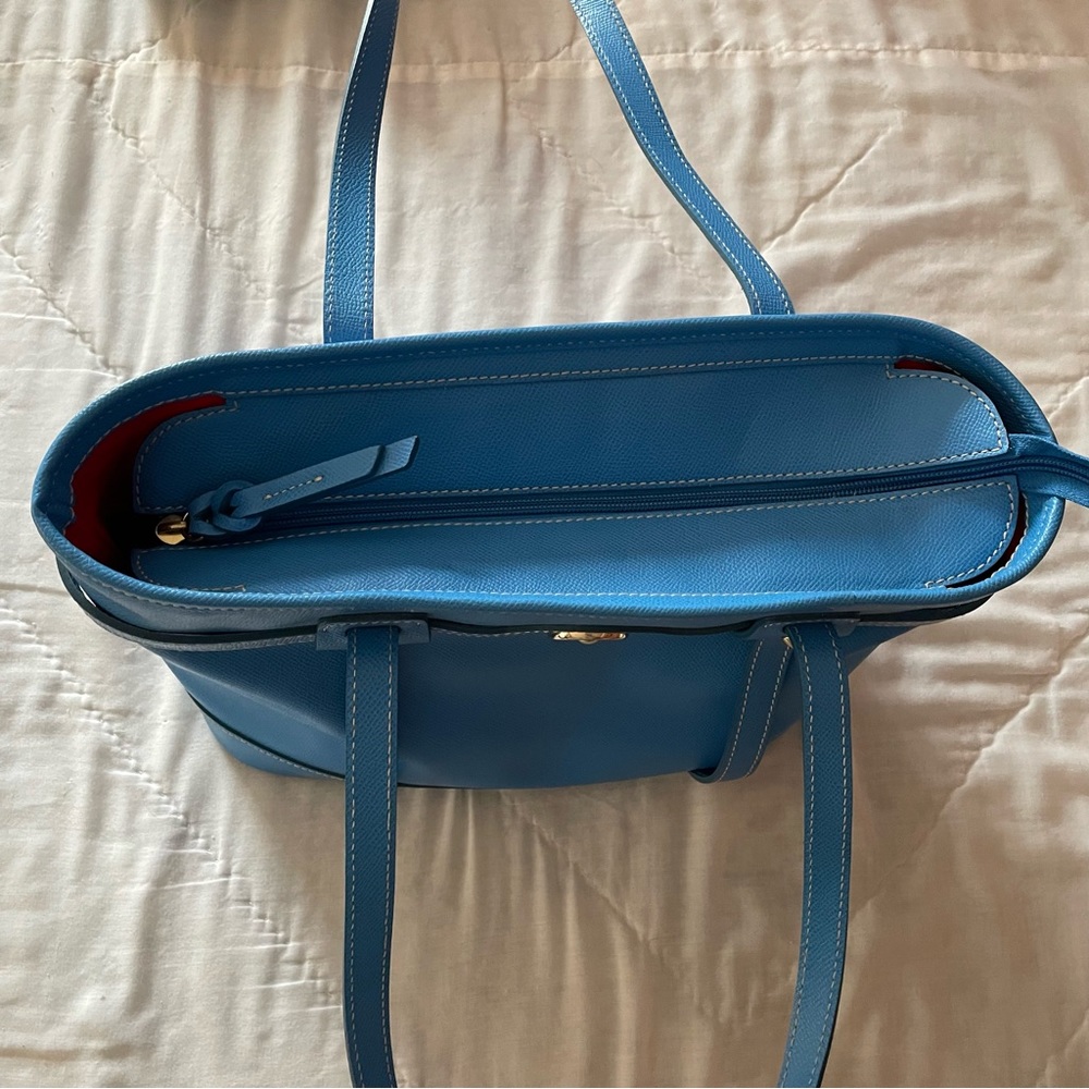 Dooney and Bourke Tote Bag Blue Purse - Picture 3 of 15